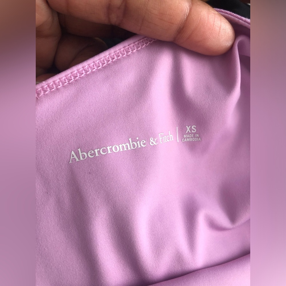 Abercrombie & Fitch One-Shoulder Traveler Lilac Mini Dress Size XS NWOT - Picture 8 of 8
